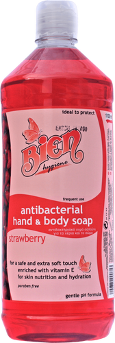 Antibacterial Hand & Body Soap | Strawberry 1.1L