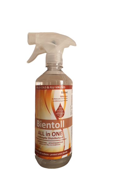 Bientoll All in One Antiseptic Disinfectant for Surfaces -  Classic 550ml