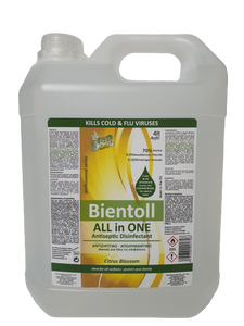 Bientoll All in One Antiseptic Disinfectant for Surfaces - Citrus Blossom 4lt