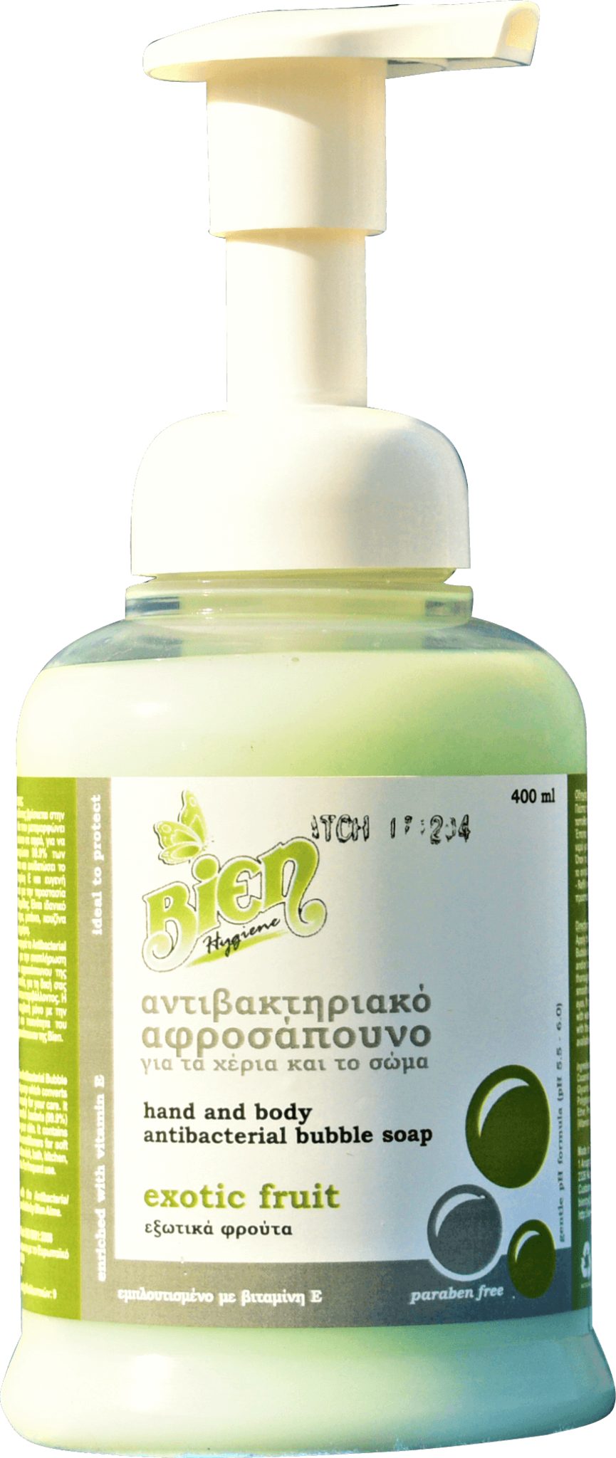 Hand & Body Antibacterial Bubble Soap | Exotic Fruit 0.4L